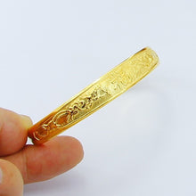 24k gold plated charms bangle women bracelet Personalized HBB 45 ELY