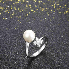 925 silver wedding rings One Tree Pearl aliancas jewelry display137 ELY