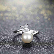 925 silver wedding rings One Tree Pearl aliancas jewelry display137 ELY