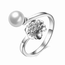 925 silver wedding rings One Tree Pearl aliancas jewelry display137 ELY