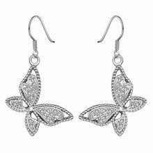 Austrian Crystal earrings Butterfly drop brincos de festa love ELY