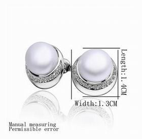 imitation pearl earing bean imitation pearl stud earrings ear cuff men jewelry ELY
