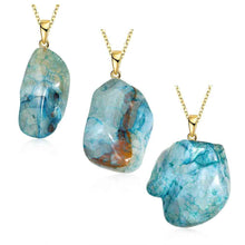 natural stone pendant natural big necklace wedding decoration288 ELY