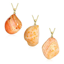natural stone pendant natural big necklace wedding decoration288 ELY