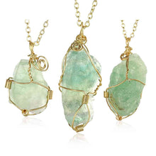 natural stone pendant natural big necklace wedding decoration288 ELY