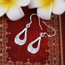 silver earings jewelry Inlaid drop cufflinks charm 236 ELY