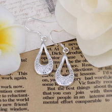 silver earings jewelry Inlaid drop cufflinks charm 236 ELY