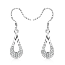 silver earings jewelry Inlaid drop cufflinks charm 236 ELY