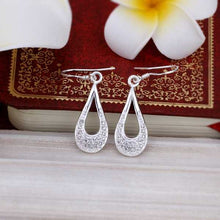 silver earings jewelry Inlaid drop cufflinks charm 236 ELY