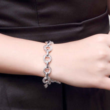 silver plated Double twisted wave TO men bracelet jewerly accessories ELY