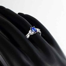 silver wedding rings Blue magic ring men joias279 ELY