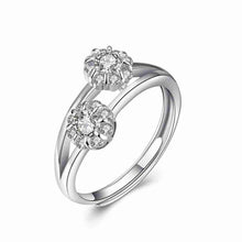 Pure 925 Sterling Silver rings for men Insets flowers anillo bijoux139 ELY