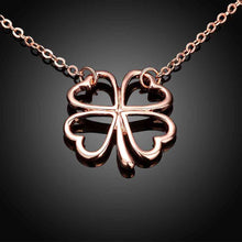 18K Gold Plating necklace men Hollow four-leaf flower maxi colar ruby jewelry248 ELY