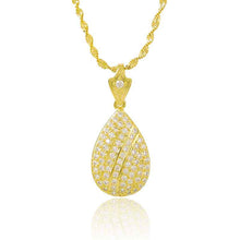 24k gold plated pendants big Drop corrente de prata masculina bijoux278 ELY