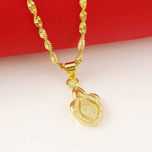 24k gold plated pendants big Drop corrente de prata masculina bijoux278 ELY