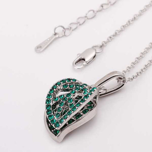 Austrian Crystal necklaces & pendants green keychain collares bijoux femme ELY