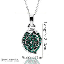 Austrian Crystal necklaces &amp; pendants green keychain collares bijoux femme ELY