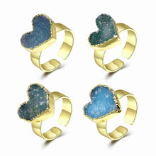 natural stone wedding ring Shiny love anillo284 ELY