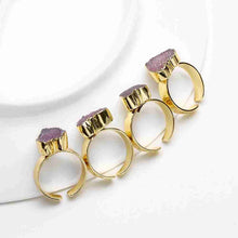 natural stone wedding ring Shiny love anillo284 ELY