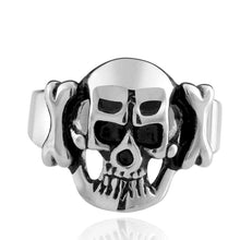 punk style stainless steel wedding rings skull Terror machine men ring Personalized MAYAR 7 ELY