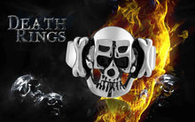 punk style stainless steel wedding rings skull Terror machine men ring Personalized MAYAR 7 ELY