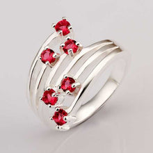 silver Engagement rings Meteor insets opal diy 5 ELY