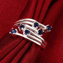 silver Engagement rings Meteor insets opal diy 5 ELY