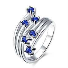 silver Engagement rings Meteor insets opal diy 5 ELY