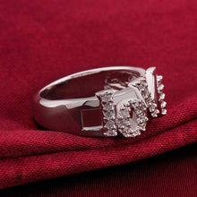 silver Engagement rings love words up and down aneis Factory 86 ELY