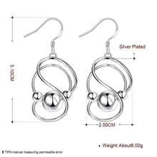 silver earing Bean drop orecchini jewelry 71 ELY