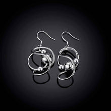 silver earing Bean drop orecchini jewelry 71 ELY