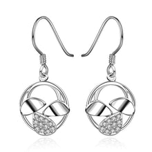 silver earing Insets Moon drop pendientes to us bear diy 212 ELY