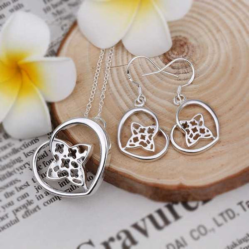 silver jewelry set african jewelry set floating charms182 ELY