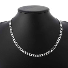 silver necklace women 6MM Sideways Chain collier Factory 47 ELY
