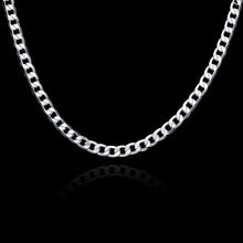 silver necklace women 6MM Sideways Chain collier Factory 47 ELY