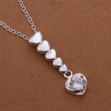 silver necklaces Insets Full Love collier femme Personalized167 ELY