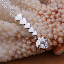 silver necklaces Insets Full Love collier femme Personalized167 ELY