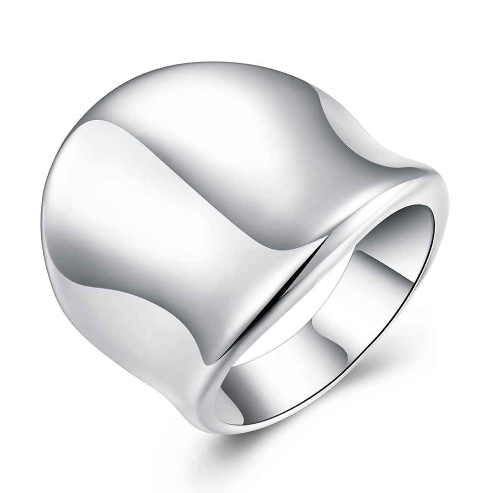 silver rings Thumb Plate opal Jewelry European Style ELY