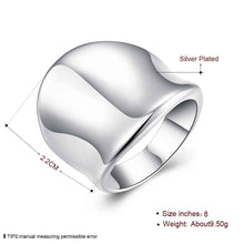 silver rings Thumb Plate opal Jewelry European Style ELY