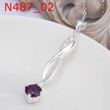 silver statement necklace Insets Crystal 8 Shape colares Costume Jewellery 6 ELY