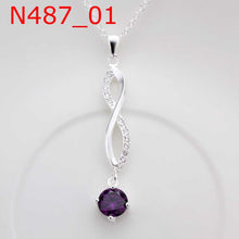 silver statement necklace Insets Crystal 8 Shape colares Costume Jewellery 6 ELY