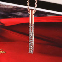 18K Gold Plating necklace pencil rose golden bead necklace fine jewelry1 ELY