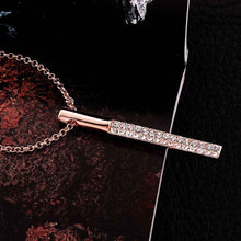 18K Gold Plating necklace pencil rose golden bead necklace fine jewelry1 ELY