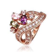 18K Gold Plating rings violetta 8 anel wedding decoration221 ELY