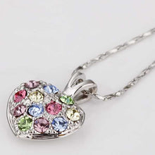 18k gold plated necklace Multicolored love collane margarida23 ELY