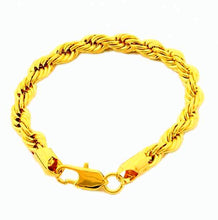 24k gold plated bracelets bangles big rope gold bracelete HBH 75 ELY