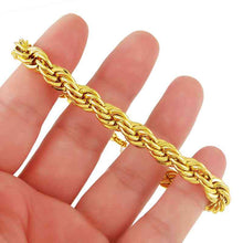 24k gold plated bracelets bangles big rope gold bracelete HBH 75 ELY