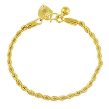 24k gold plated bracelets bangles big rope gold bracelete HBH 75 ELY