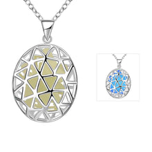 Glowing Film statement necklace Hollow circle maxi necklace jewelry3 1 ELY