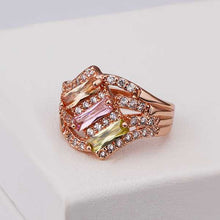 acessorios para mulher Engagement rings pink w4 anillos bear154 ELY